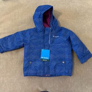 NWT Columbia 12/18M girls Omni-tech ski coat